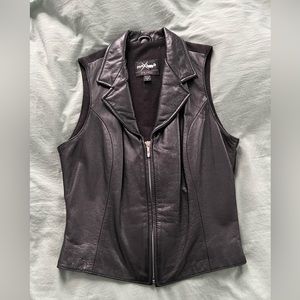 Leather vest